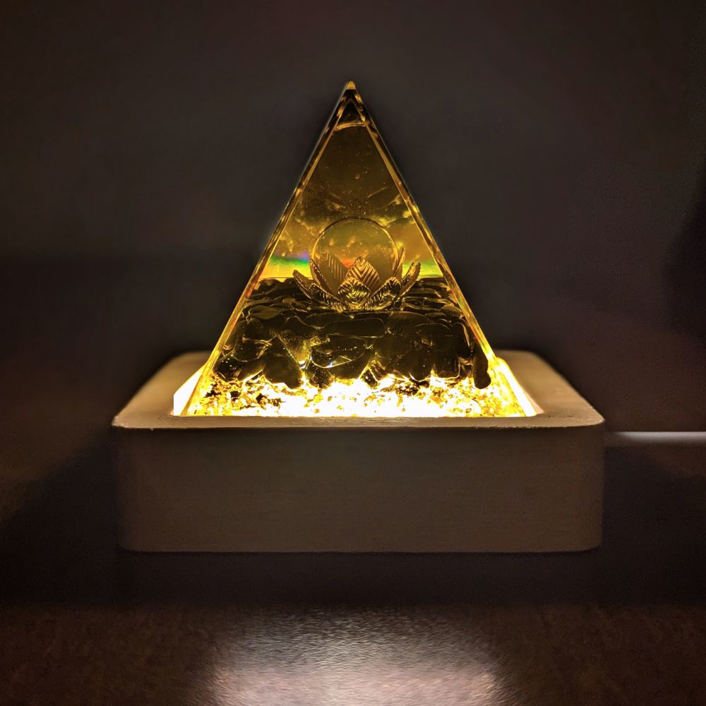 P-USB | Base lumineuse DEL en bois à chargement USB