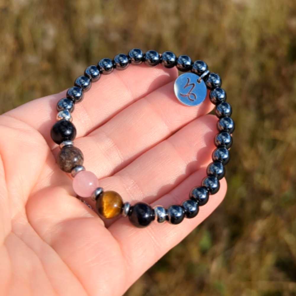 H10 | CAPRICORN 6 mm Hematite Bracelet Duo