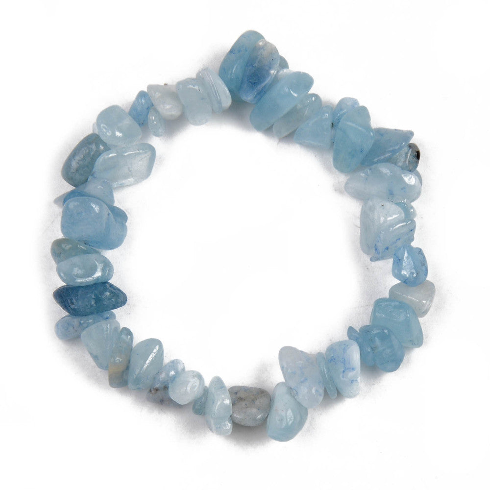 S87 | Aquamarine Natural Chip Stone Bracelet