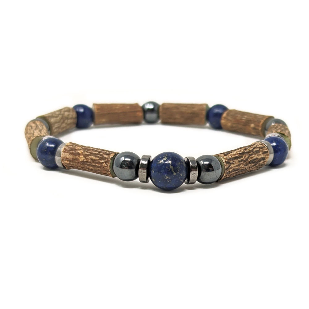 X27 | 8 mm Lapis Lazuli & Hematite Bracelets