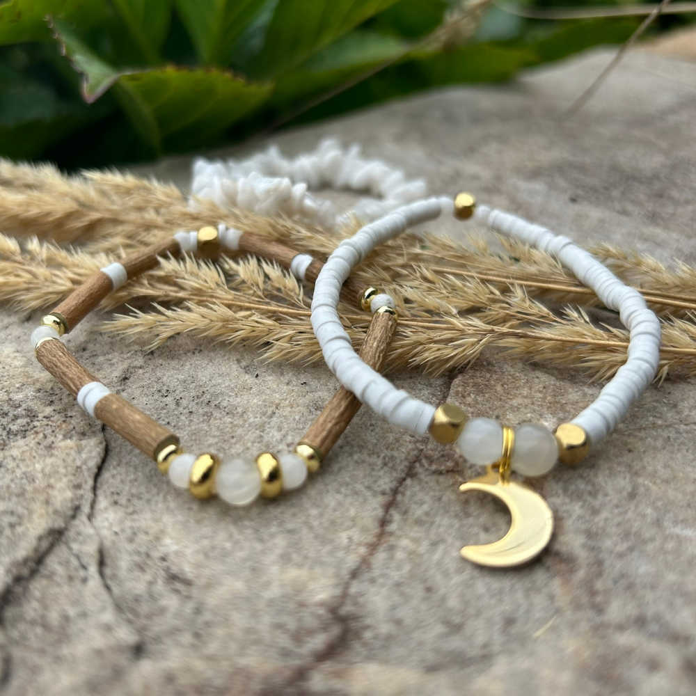 *LAST CHANCE* X28 | Moonstone & Golden Moon Bracelets