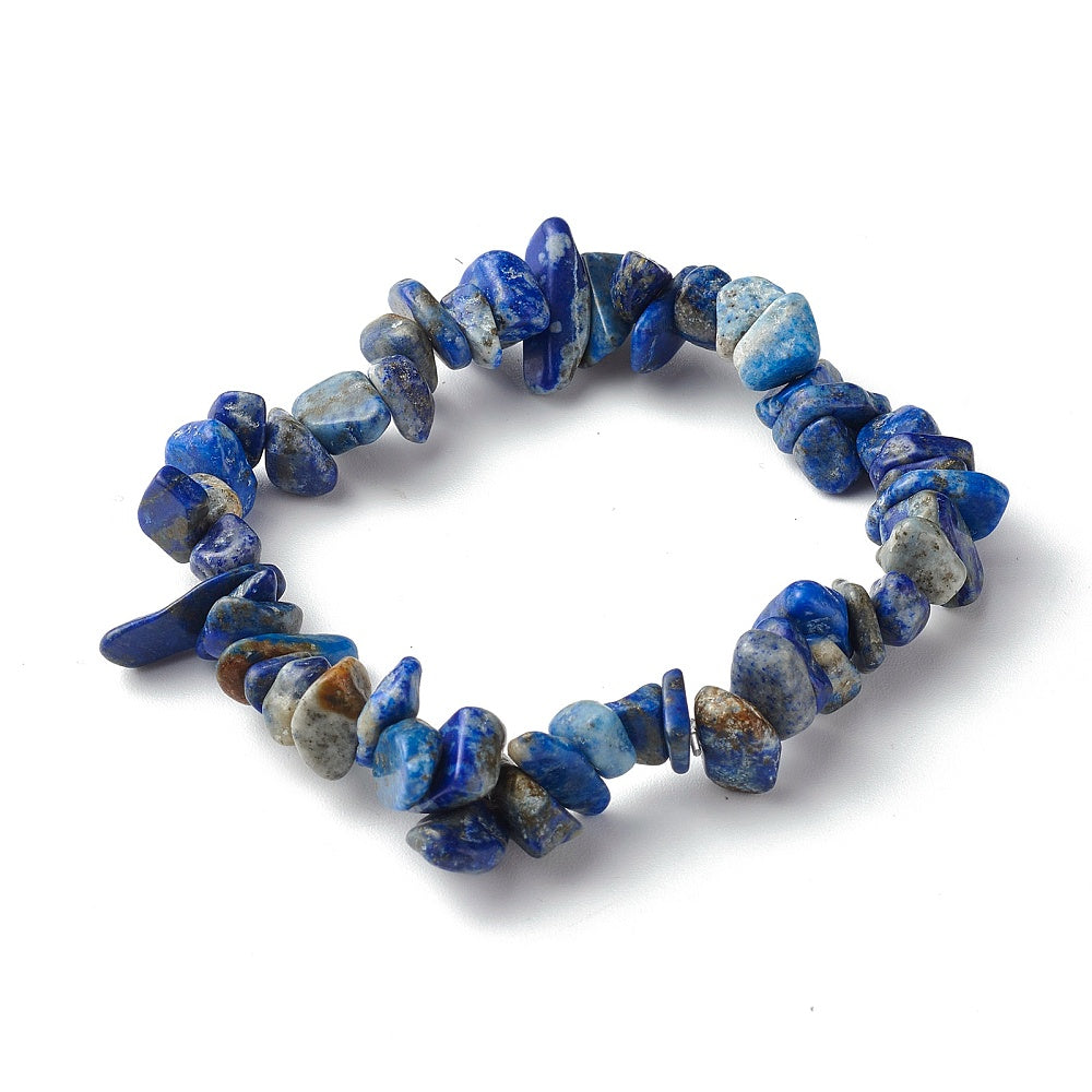 S83 | Bracelet chips de pierre lapis-lazuli