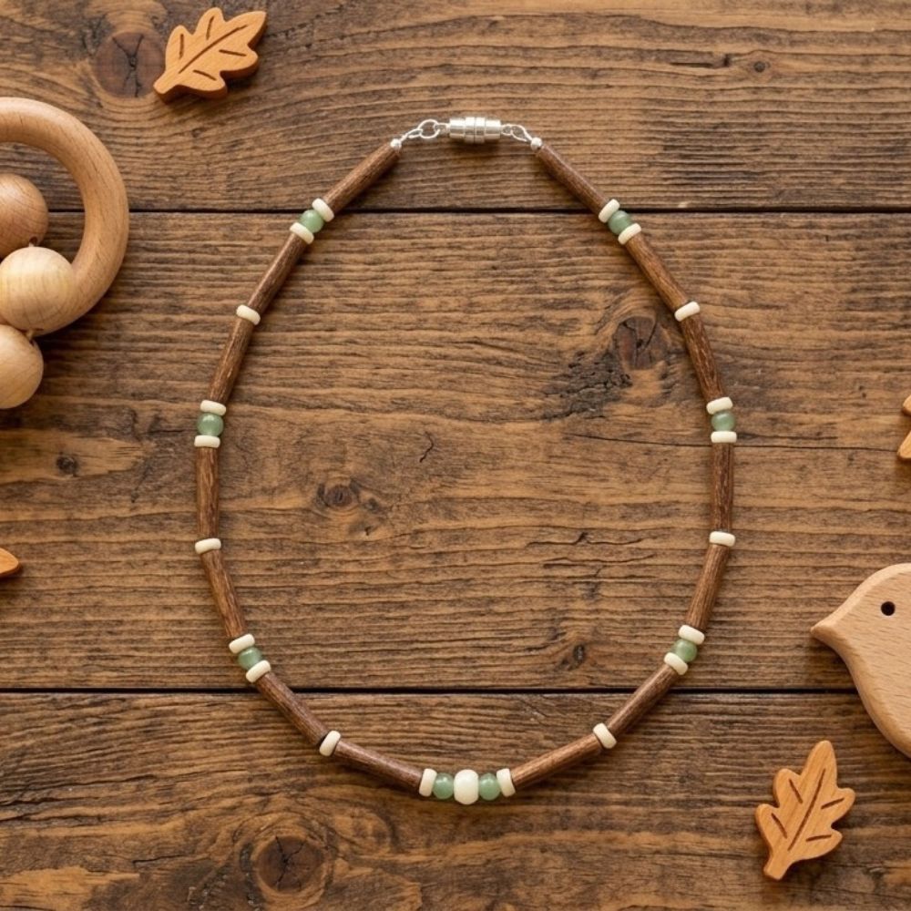 B09 | Bois de noisetier et aventurine verte