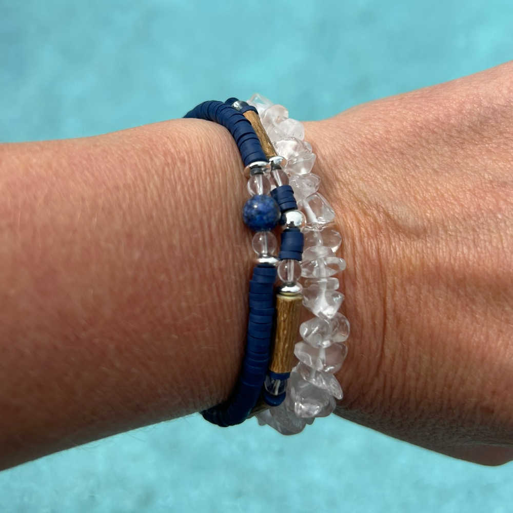 *LAST CHANCE* X31 | Lapis Lazuli & Crystal Quartz Bracelets