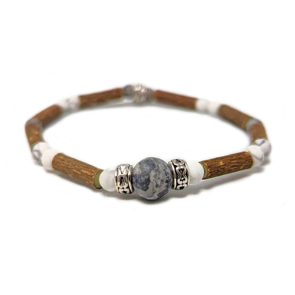 *LAST CHANCE* X34 | Picasso Jasper & White Howlite Bracelets