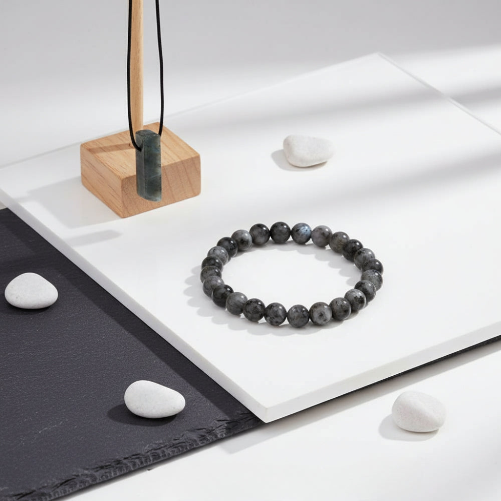 MS01 | Men’s Stretch Bracelet and Pendant Necklace Set