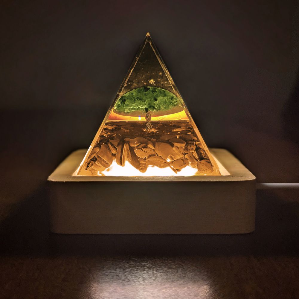P-USB | Base lumineuse DEL en bois à chargement USB