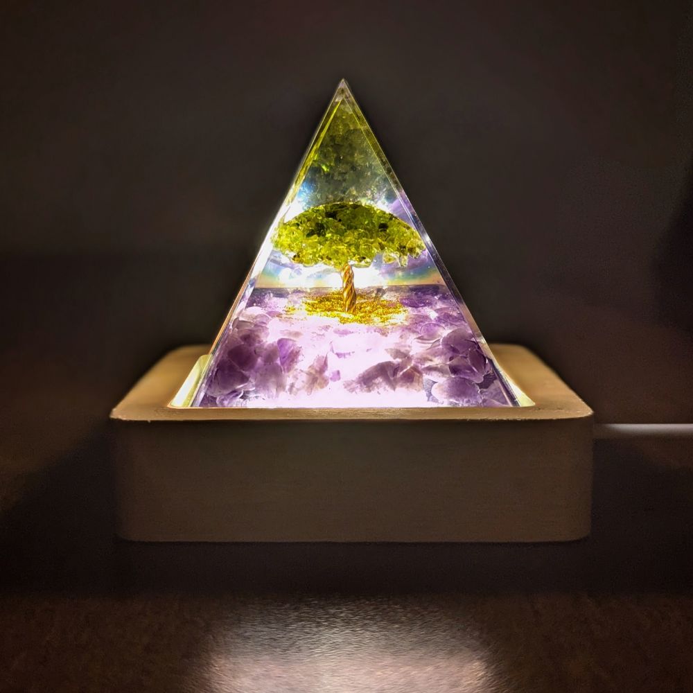 P-USB | Base lumineuse DEL en bois à chargement USB