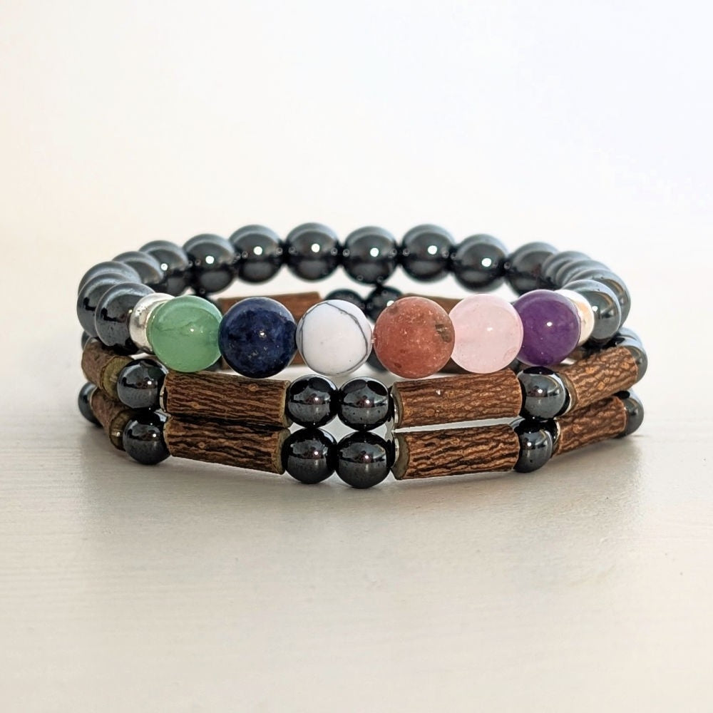 X61XL | Ensemble de bracelets ANXIÉTÉ 8 mm