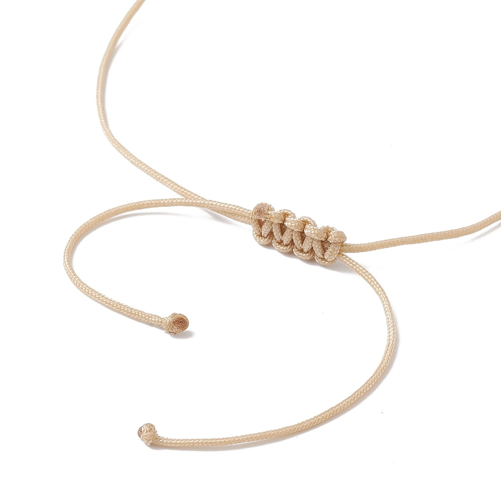 XX19 | Bracelet tressé à glissière avec pierre naturelle