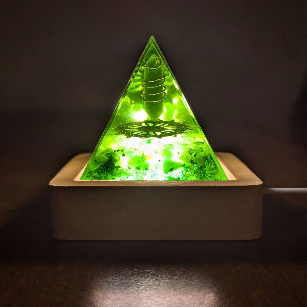 P-USB | Base lumineuse DEL en bois à chargement USB