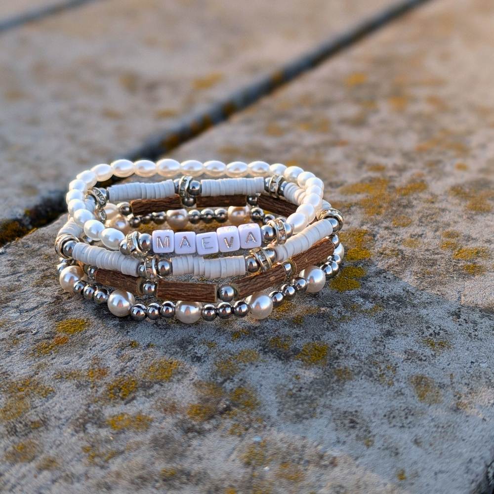 *MOTHER'S DAY* | Pearly White Bracelet Set