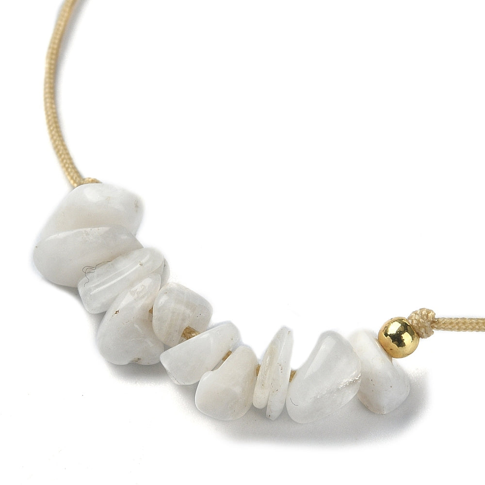 *LAST CHANCE* X24 | Moonstone Chip Golden Bracelets