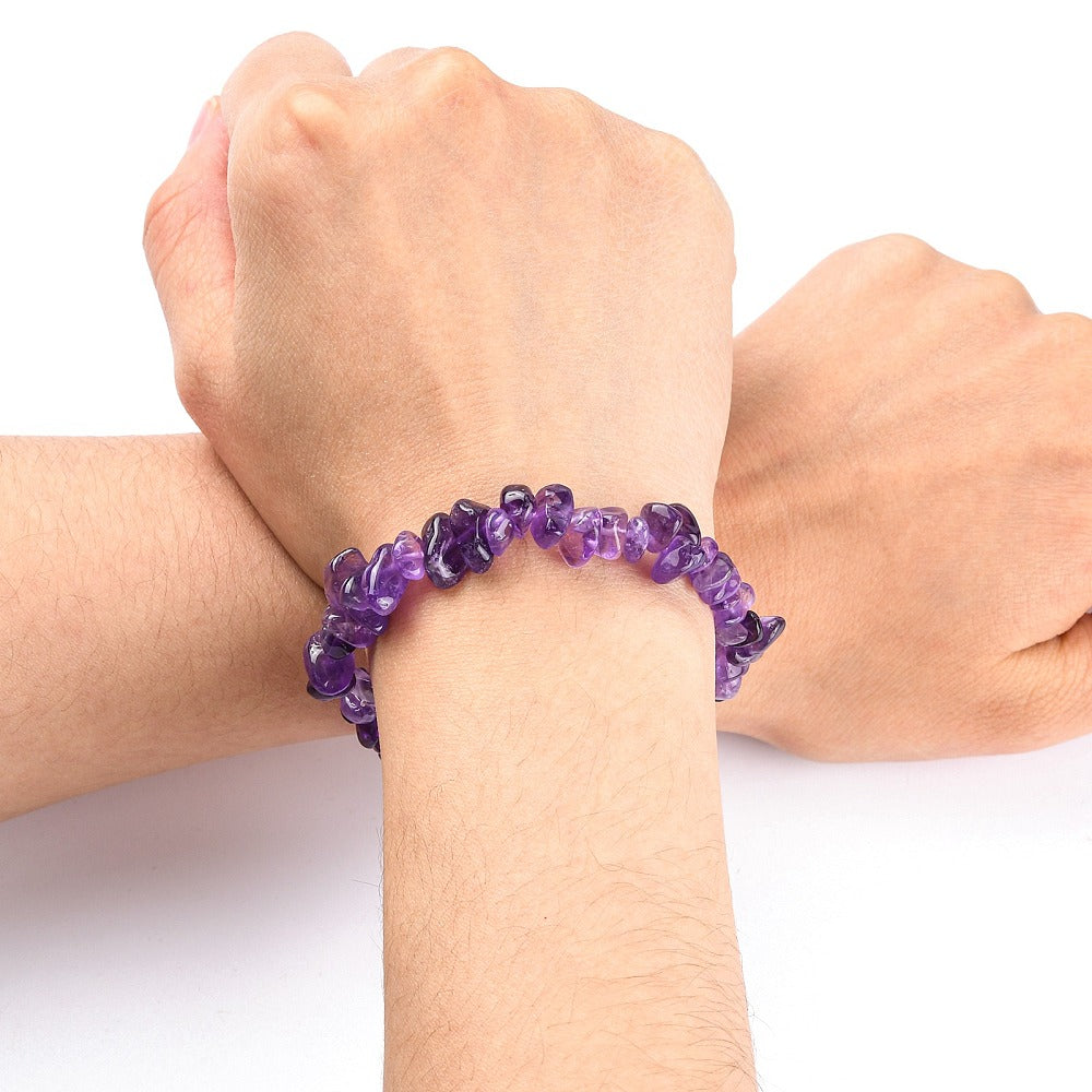S81 | Amethyst Natural Chip Stone Bracelet