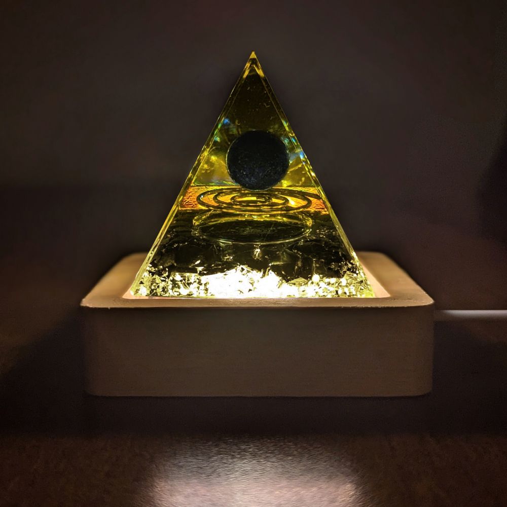 P-USB | Base lumineuse DEL en bois à chargement USB
