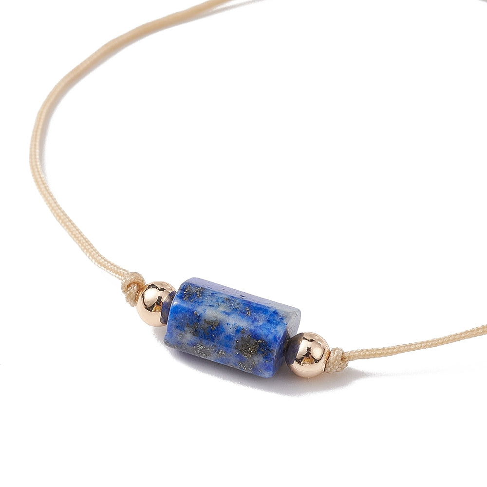 XX19 | Bracelet tressé à glissière avec pierre naturelle