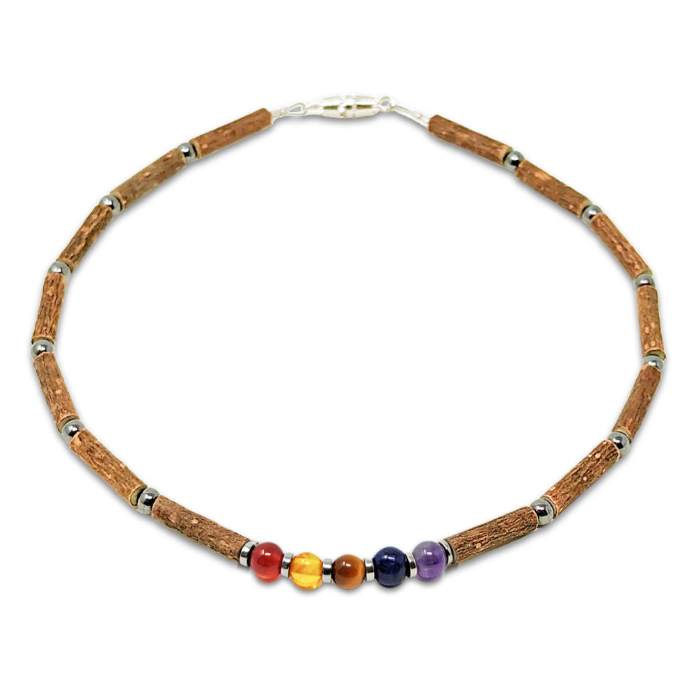 B66 | Collier bébé CONCENTRATION en bois de noisetier
