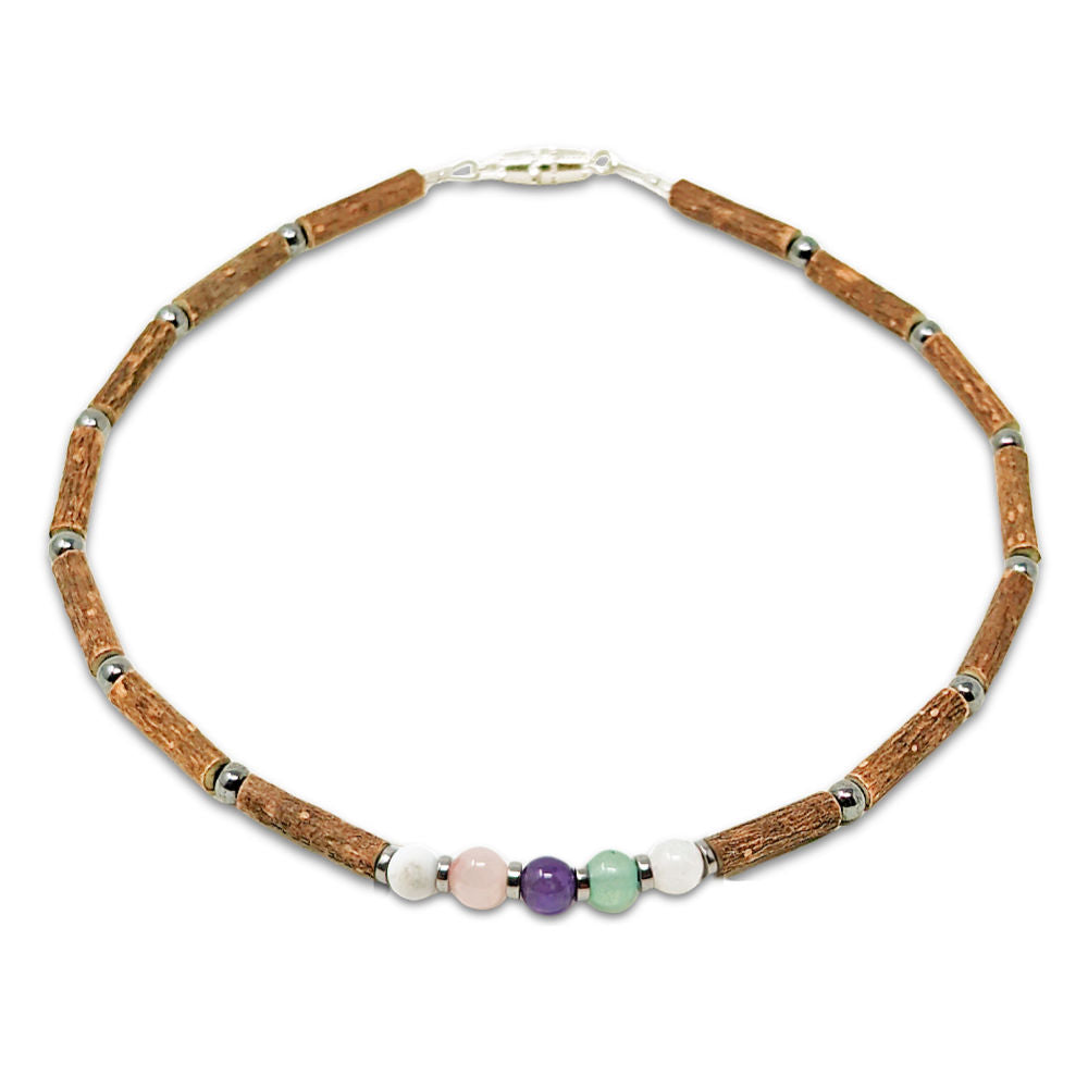 B73 | Collier bébé SOMMEIL en bois de noisetier