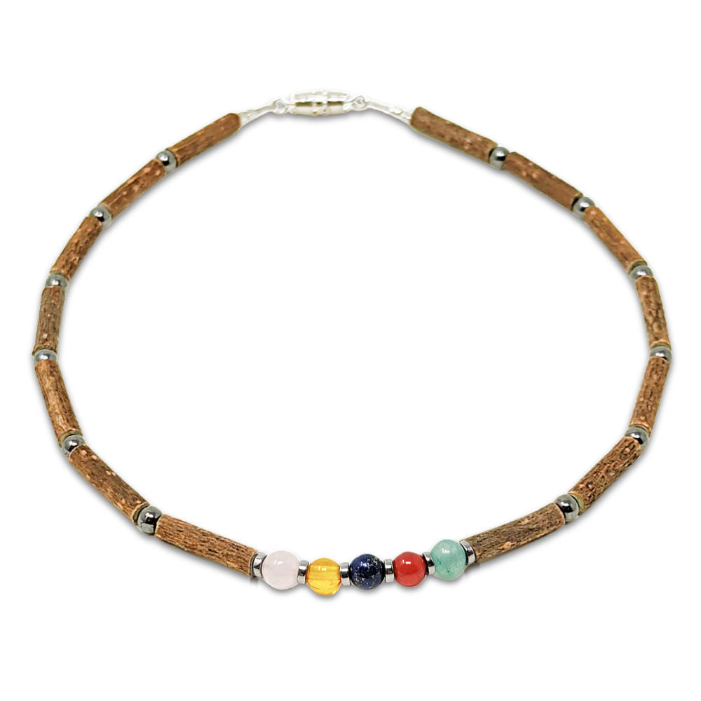 B74 | Collier bébé COLÈRE en bois de noisetier