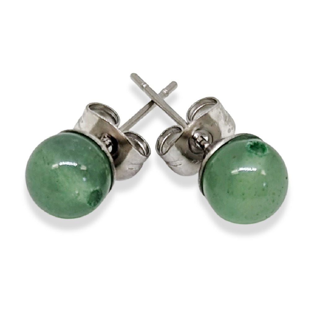 R03 | Boucles d'oreilles en aventurine naturelle