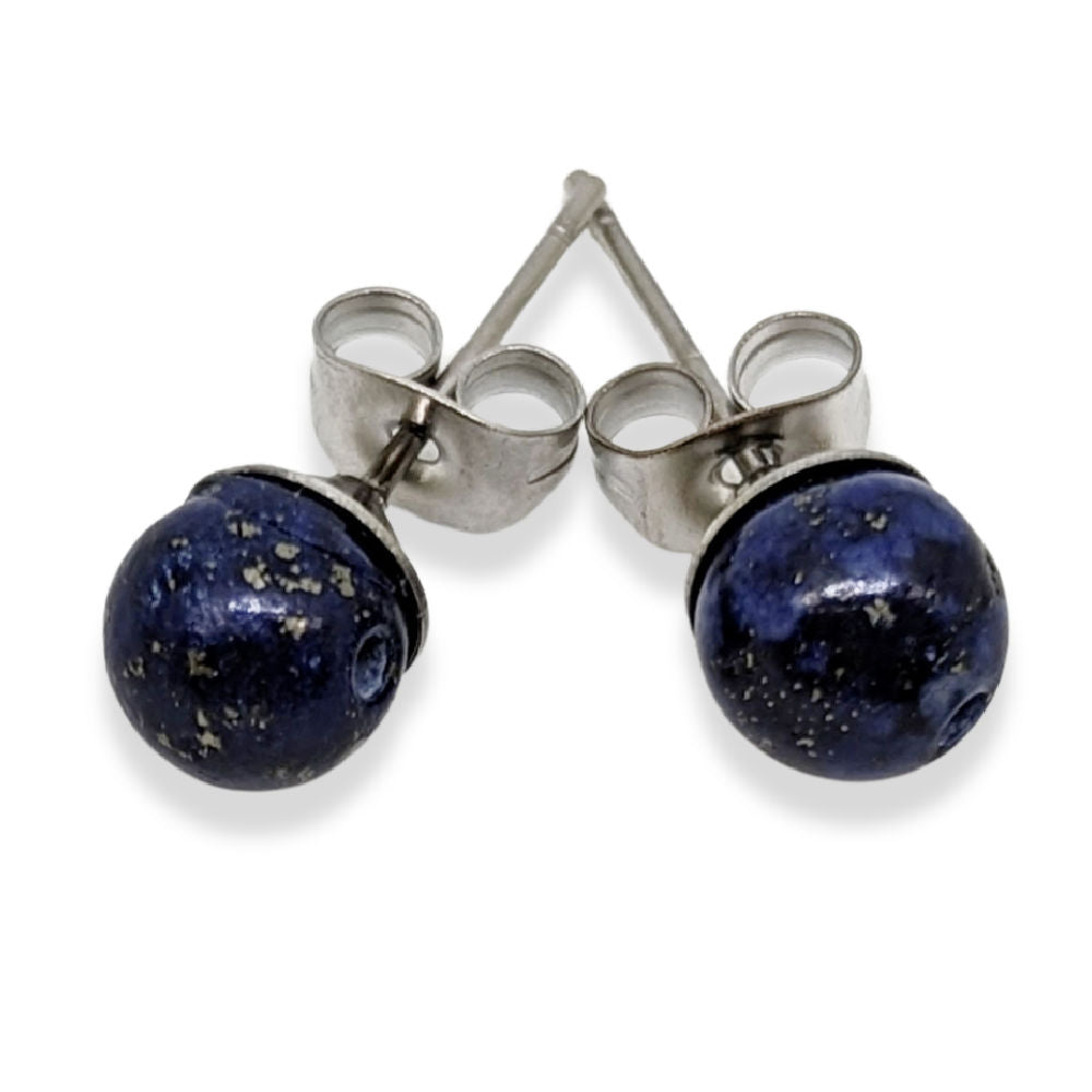 R04 | Boucles d'oreilles en lapis-lazuli naturel