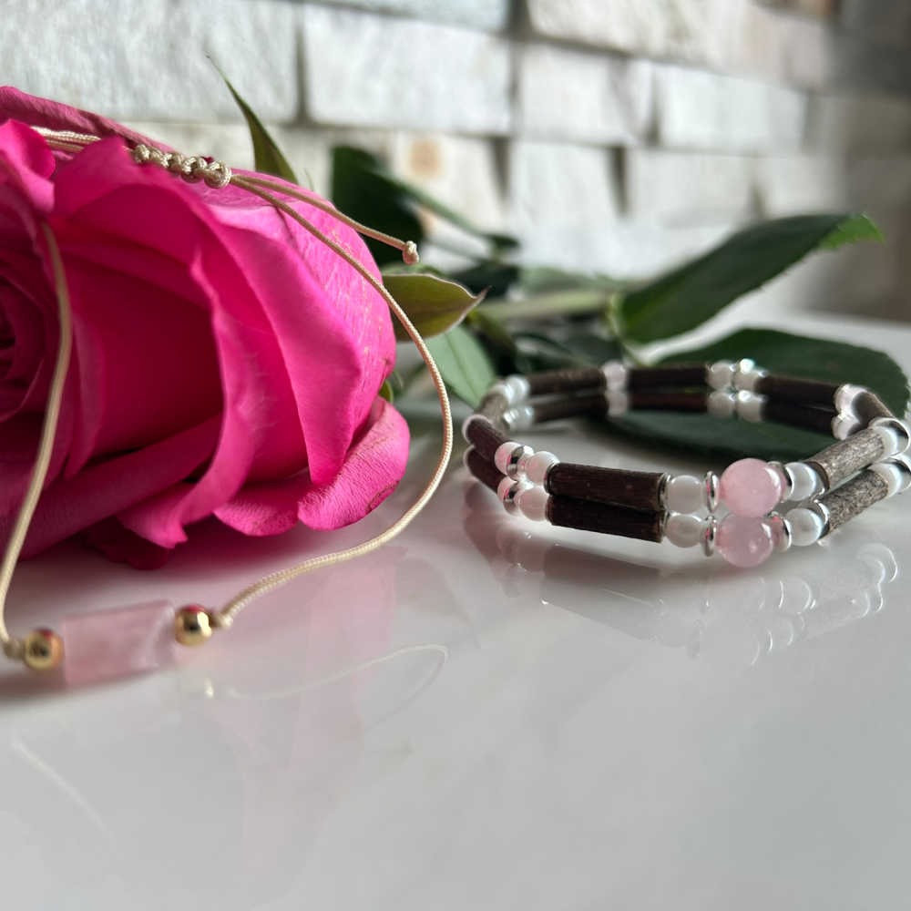 XX19 | Bracelet tressé à glissière avec pierre naturelle