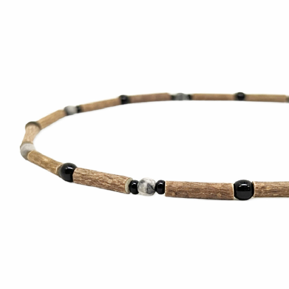 E10 | Hazel Wood & Picasso Jasper Kid Necklace (4-10 Years)