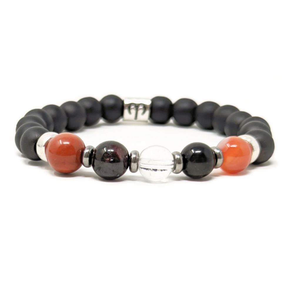 H01 | Duo de bracelets BÉLIER 8 mm noir
