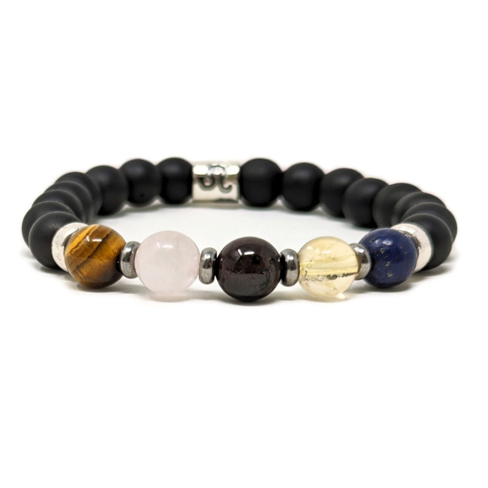 H05 | Duo de bracelets LION 8 mm noir