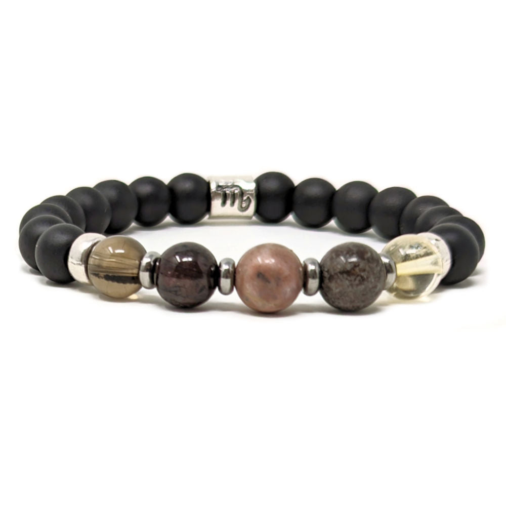H08 | SCORPIO 8 mm Black Bracelet Duo