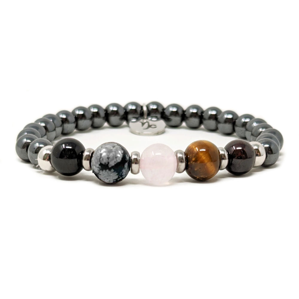H10 | CAPRICORN 6 mm Hematite Bracelet Duo