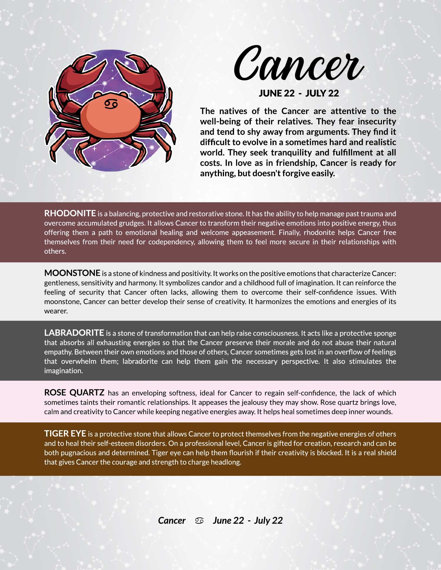 H04 | CANCER Baby & Toddler Necklace (0-4 Years)