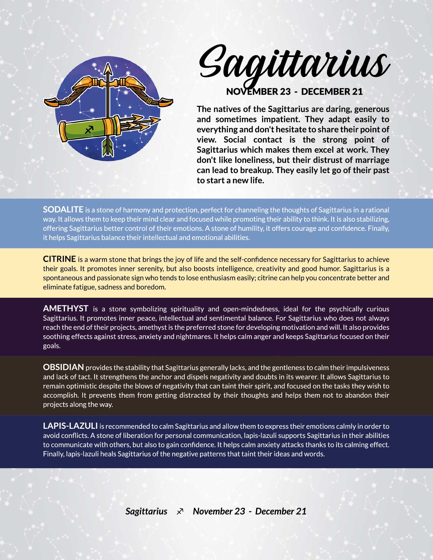 H09 | SAGITTARIUS Kid Necklace (4-10 Years)