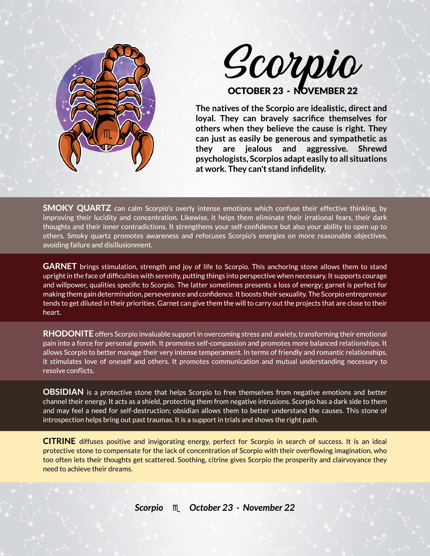 H08 | SCORPIO Kid Necklace (4-10 Years)