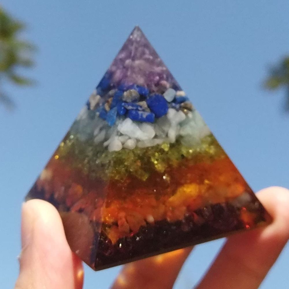 P18 | Chakras Orgonite Pyramid