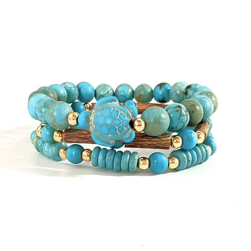 X30 | Turquoise Turtle Bracelet Trio