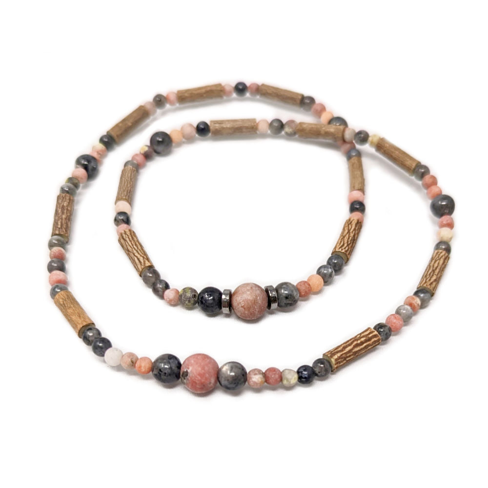 W03 | Diffuseur noisetier, jaspe sésame et labradorite