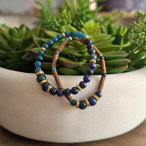 X47 | Lapis Lazuli & Apatite Bracelets