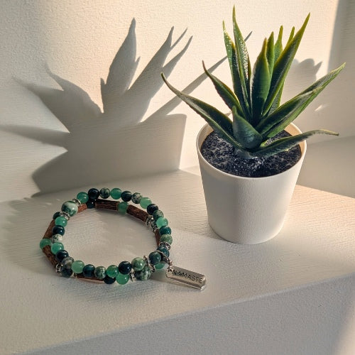 X52 | Namaste Tree Agate & Aventurine Bracelets