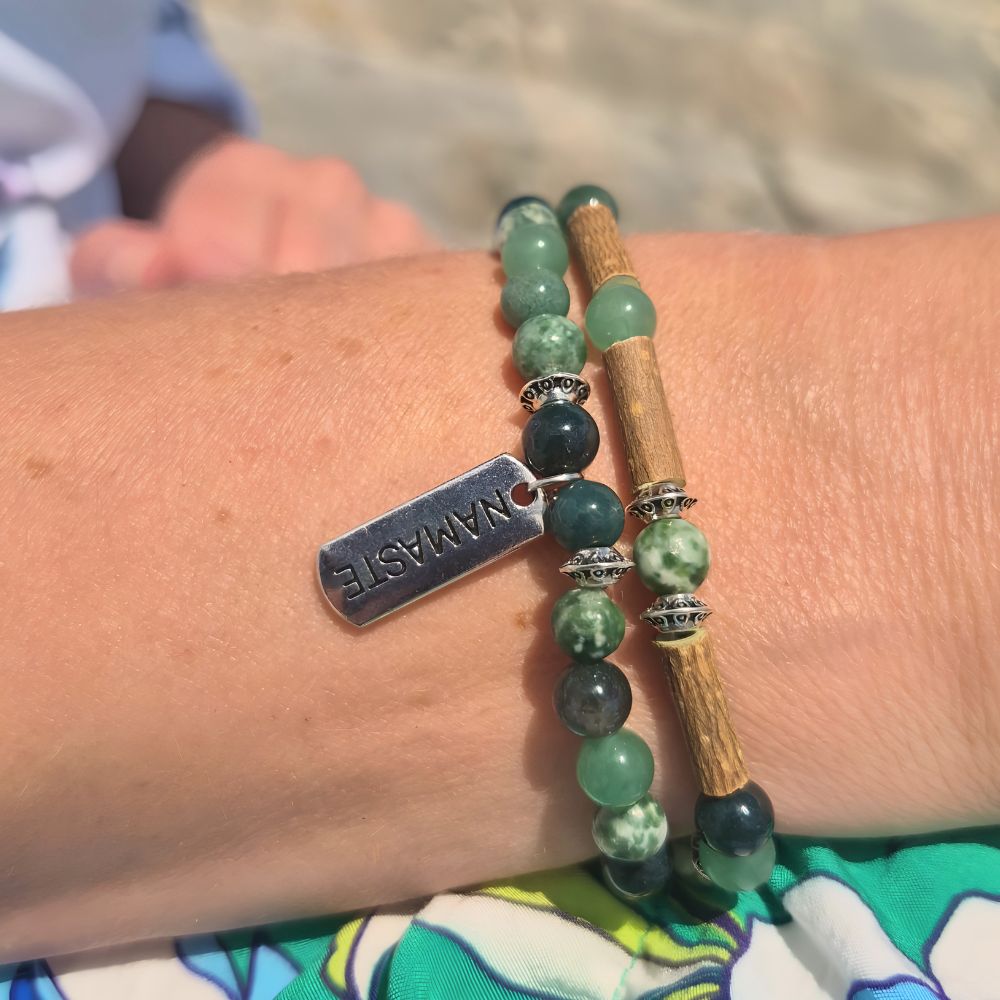 X52 | Namaste Tree Agate & Aventurine Bracelets