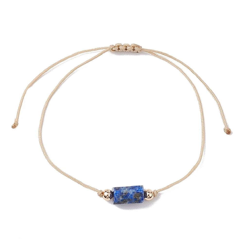 XX19 | Bracelet tressé à glissière avec pierre naturelle