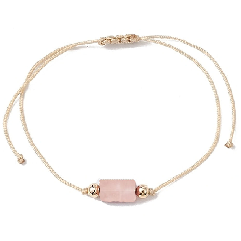 XX19 | Bracelet tressé à glissière avec pierre naturelle
