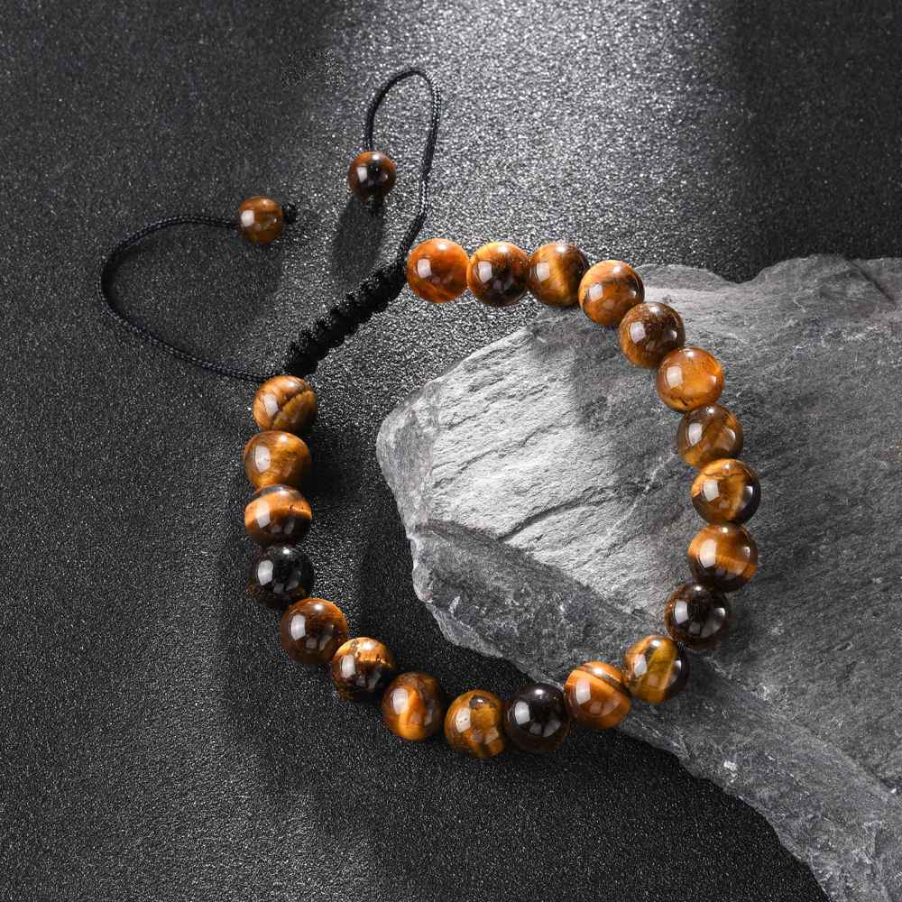 *DERNIÈRE CHANCE* X36 | Bracelets diffuseurs avec œil de tigre et pierres de lave