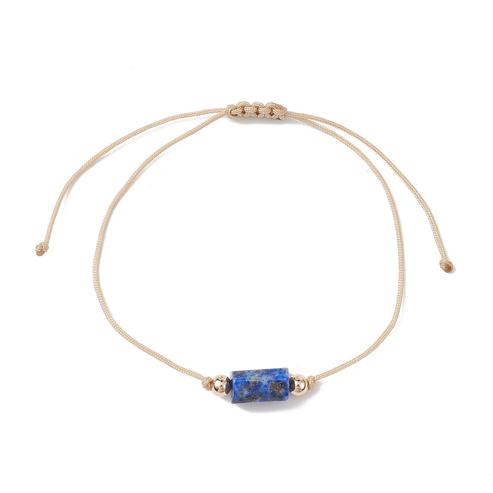 XX19 | Bracelet tressé à glissière avec pierre naturelle