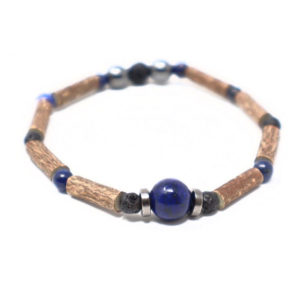 24 | Lapis-Lazuli & Hematite - Pur Noisetier | Pure Hazelwood