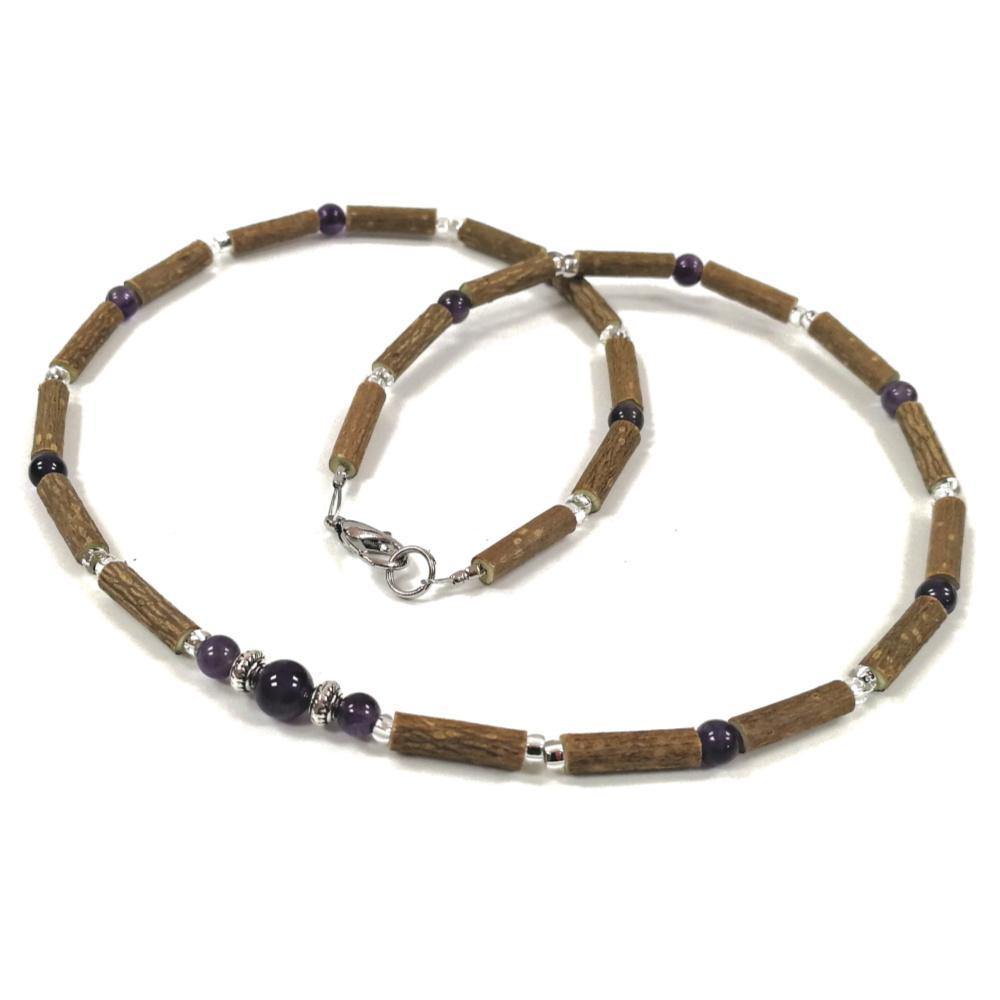 M17 | Hazel wood & amethyst set