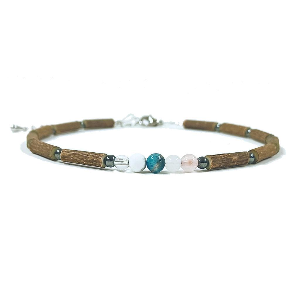 Bracelet Hématite 7 chakras 14 à 15 cm (enfant 12 à 15 ans) : :  Produits Handmade