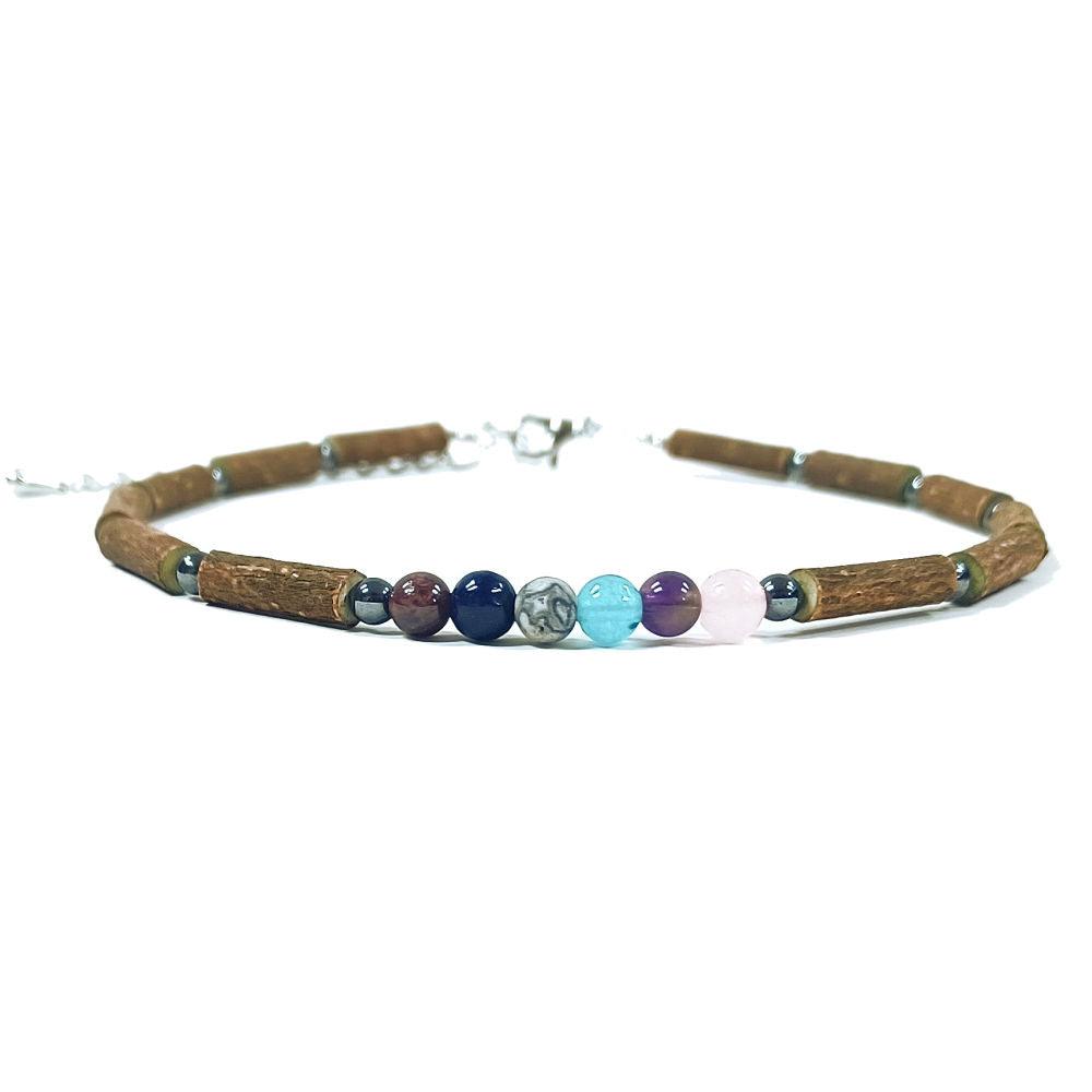 C72 | CIRCULATION Hazel Wood Anklet - Pur Noisetier | Pure Hazelwood