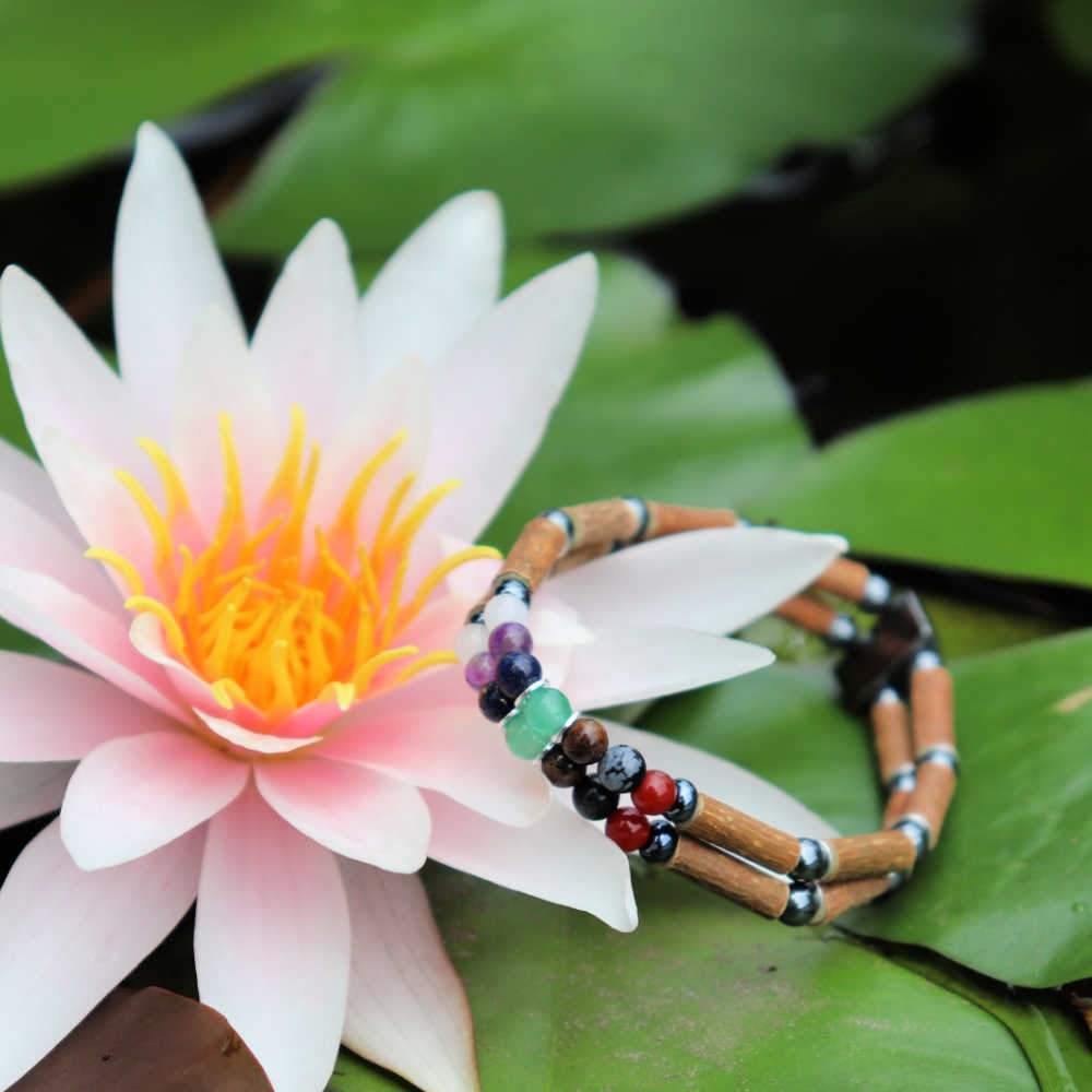 D51 | Hazel wood, chakra stones & hematite
