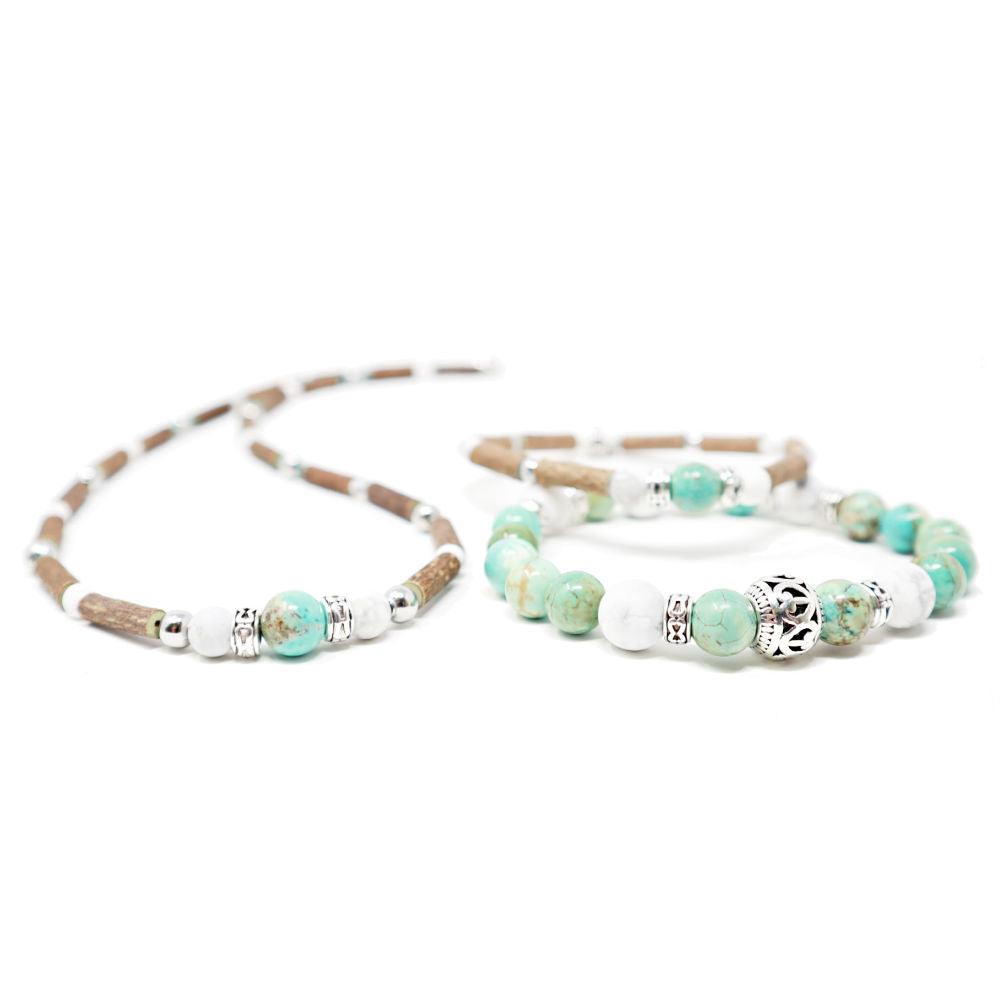 PR7 | Howlite & Turquoise DETOX Gift Set - Pur Noisetier | Pure Hazelwood